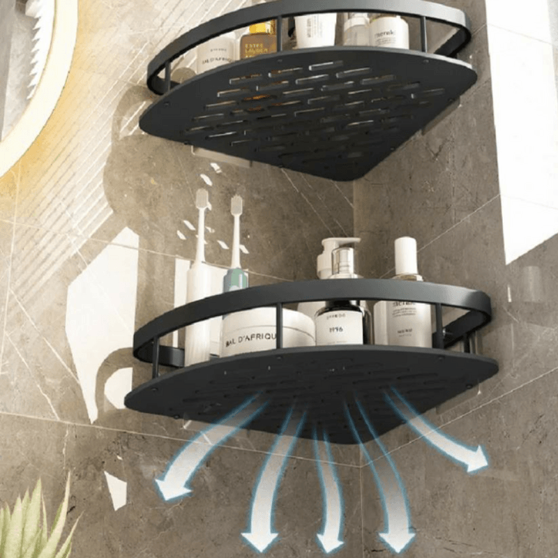 Prateleira de Canto para Banheiro em Alumínio