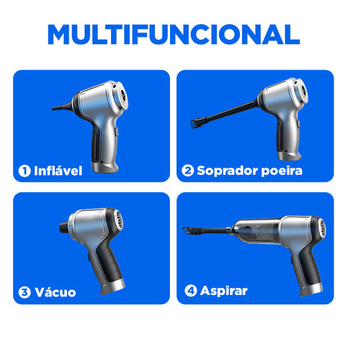 Aspirador de Pó Portátil CleanMax + 4 BRINDES EXCLUSIVOS + FRETE GRÁTIS