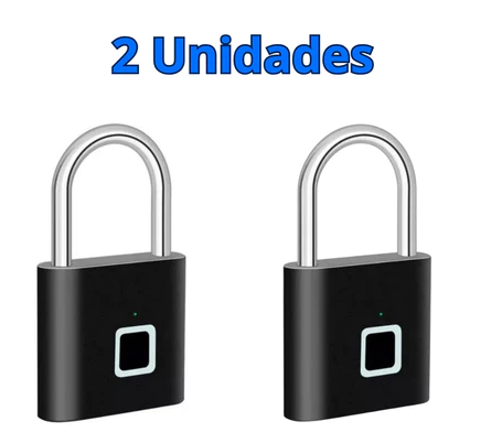Cadeado Biométrico com Impressão Digital – Sem Chave, Recarregável e à Prova d’Água