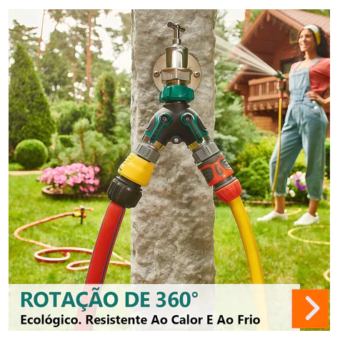 Divisor de Mangueira Premium em “Y” – Exclusivo para Jardim
