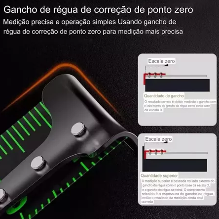 Trena Profissional Fluorescente - Fita Métrica De Aço Inoxidável Carbono De Alta Precisão [Postamos em 24h]