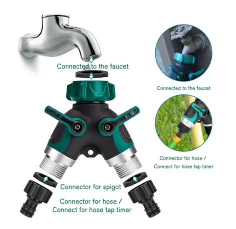 Divisor de Mangueira Premium em “Y” – Exclusivo para Jardim