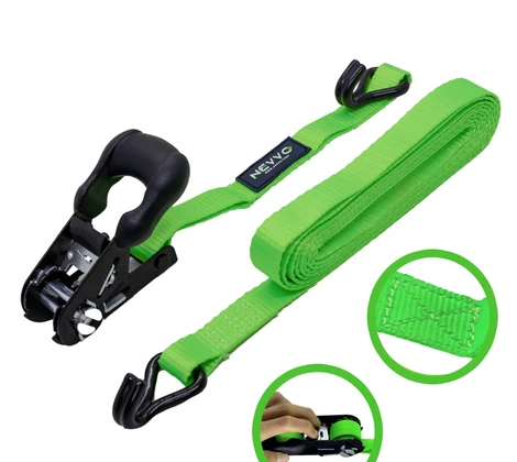 Cinta Catraca Para Amarração De Carga Gancho J - 4 Metros 1500Kg - Produto Exclusivo Revoria Shop