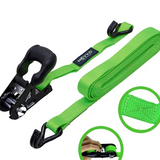 Cinta Catraca Para Amarração De Carga Gancho J - 4 Metros 1500Kg - Produto Exclusivo Revoria Shop