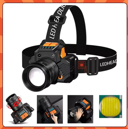 LANTERNA DE CABEÇA LED COM SENSOR – EXCLUSIVA REVORIA SHOP [Postamos em 24h]