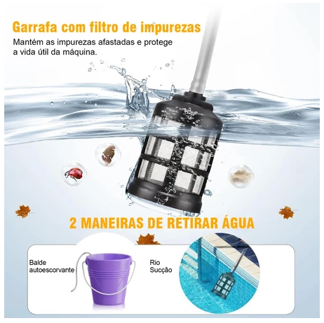 Lavadora de Alta Pressão Linha PREMIUM Sem Fio DW131 6 em 1 – 48V Profissional com 2 Baterias e Maleta | Exclusiva Revoria Shop