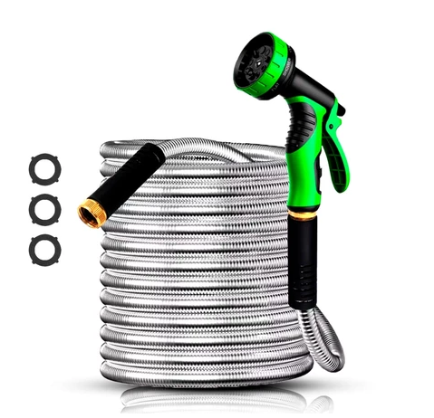 AquaFlex Inox™ – Mangueira Expansível em Aço Inox Ultra Resistente com Alta Pressão