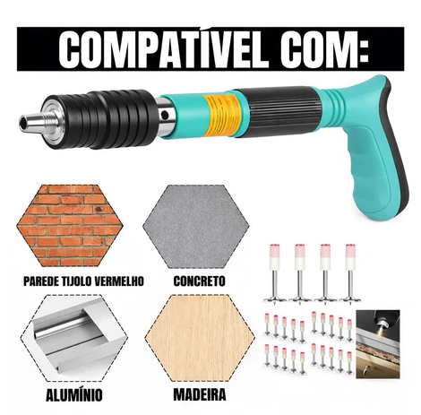 PISTOLA FINCA PINO PROFISSIONAL – KIT COMPLETO COM 60 PINOS