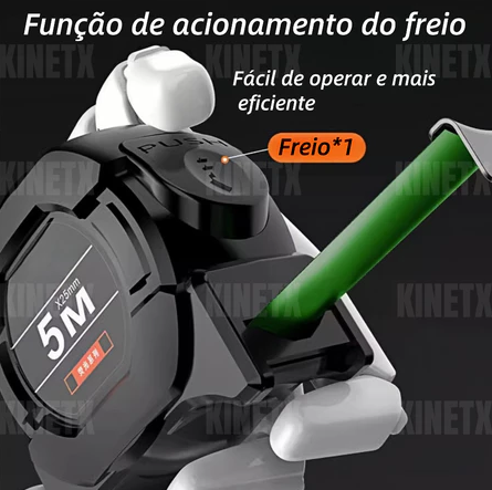 Trena Profissional Fluorescente - Fita Métrica De Aço Inoxidável Carbono De Alta Precisão [Postamos em 24h]