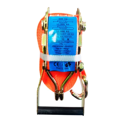 Cinta Catraca 5 ton 10 metros 5cm Amarração Carga Caminhão