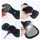 KIT 10 Mini Massageador Elétrico Portátil Cervical EMS Alivia Dores Corpo Pescoço