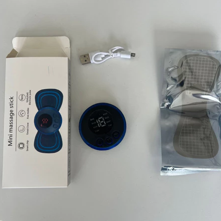 KIT 10 Mini Massageador Elétrico Portátil Cervical EMS Alivia Dores Corpo Pescoço