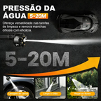 Lavadora de Alta Pressão Linha PREMIUM Sem Fio DW131 6 em 1 – 48V Profissional com 2 Baterias e Maleta | Exclusiva Revoria Shop