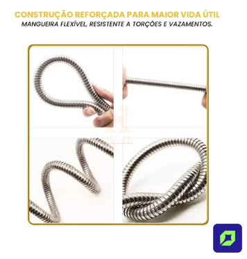 AquaFlex Inox™ – Mangueira Expansível em Aço Inox Ultra Resistente com Alta Pressão