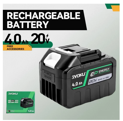 Bateria De Lítio 20v Para Ferramentas Elétricas [15 CELULAS] (Soprador, Lavadora, Parafusadeira.. e muito MAIS!)