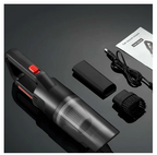 ASPIRADOR PORTÁTIL TURBO SEM FIO - Limpeza Rápida para Carro e Casa | Revoria Shop™