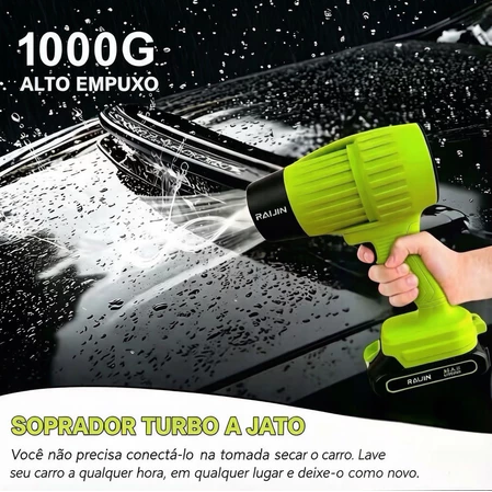 RAIJIN PRO™ - SOPRADOR TURBO SEM FIO DE ALTA POTÊNCIA 1000G | REVORIA SHOP