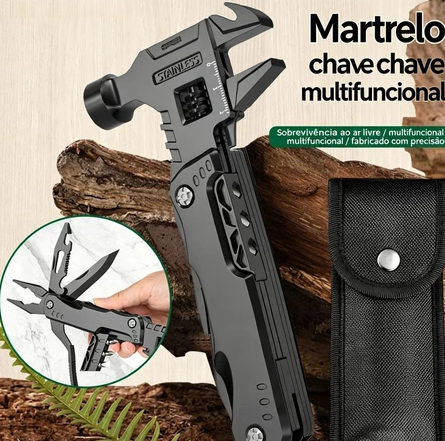 Martelo Russo™ Multifuncional 19em1 Portátil Adventure Pro™ - Camping Sobrevivência Bolsa Aventura — REVORIA SHOP