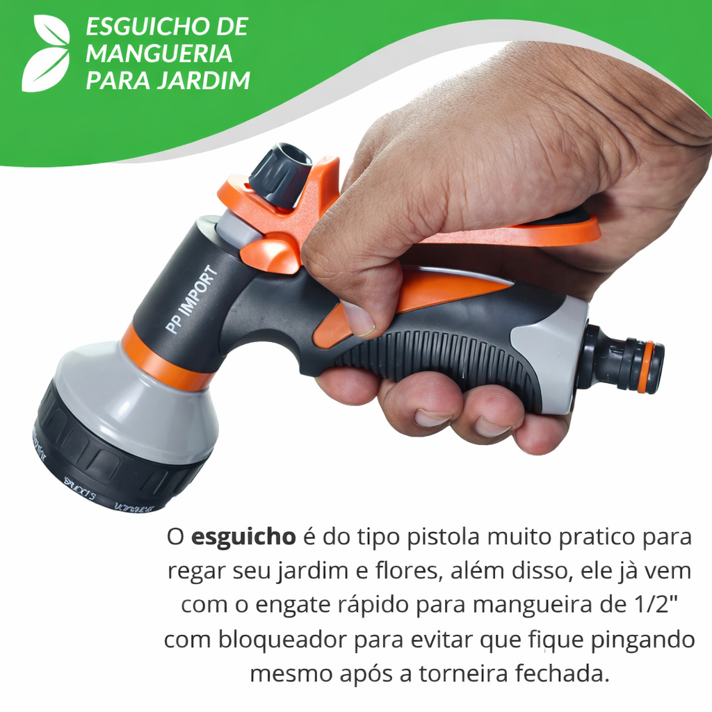 Pistola 8 Jatos Bico RESISTENTE Profissional Versão Premium - Exclusivo Revoria Shop - Postamos em 24h