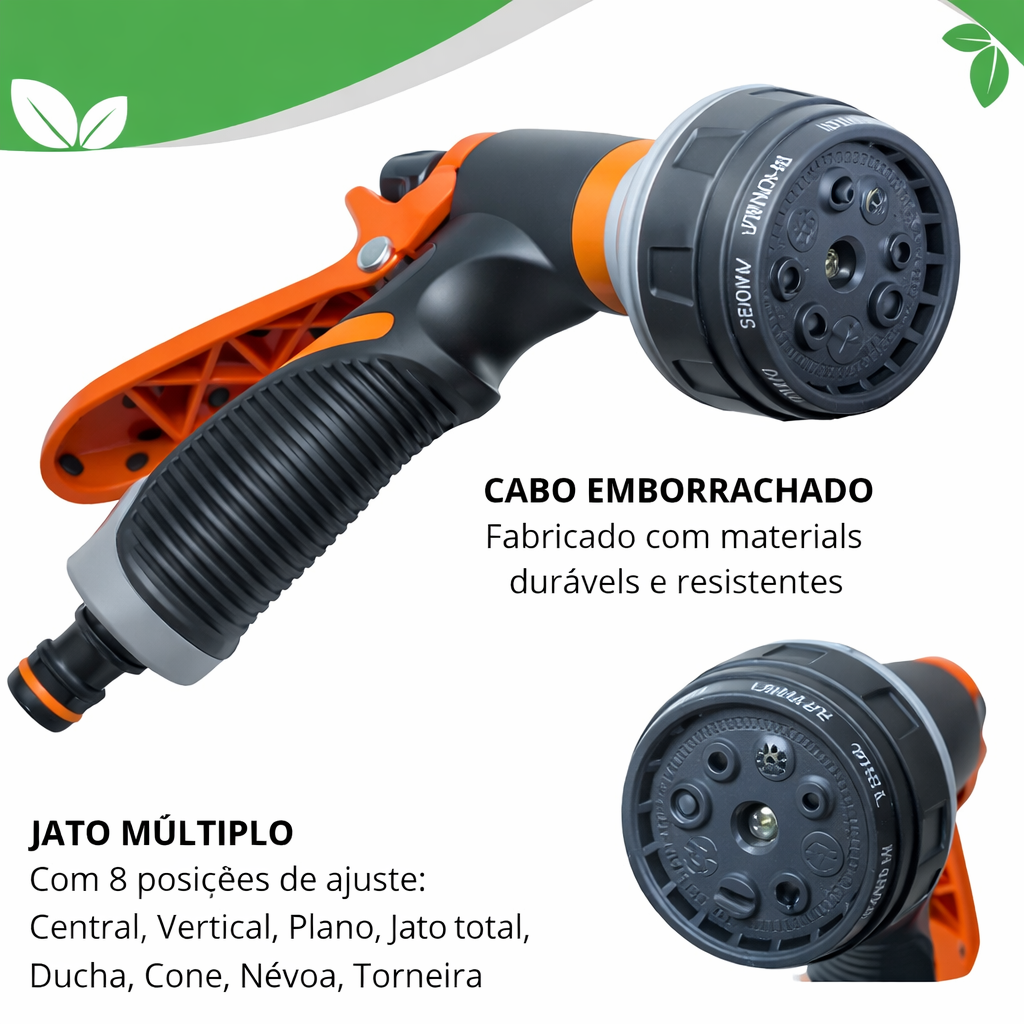 Pistola 8 Jatos Bico RESISTENTE Profissional Versão Premium - Exclusivo Revoria Shop - Postamos em 24h