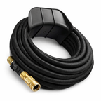 Suporte Mangueira Jardim Parede + Parafuso e Bucha - Preto Overtime