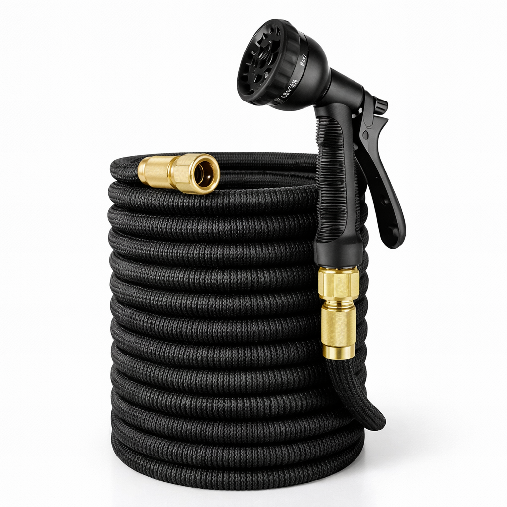 AquaFlex Pro™ – Mangueira Expansível Inteligente de Alta Pressão