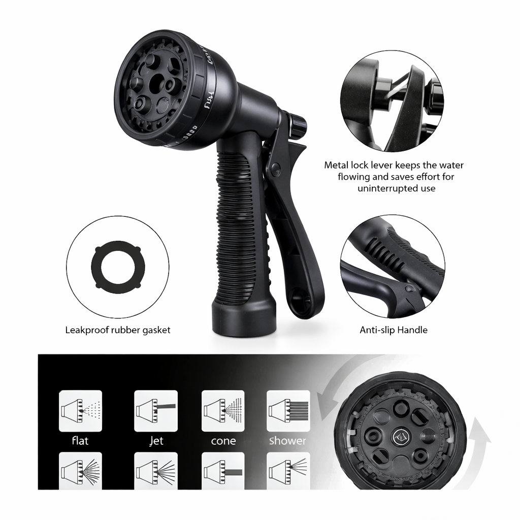 AquaFlex Pro™ – Mangueira Expansível Inteligente de Alta Pressão