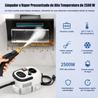 VaporJet X™ 2500W - Limpador a Vapor Pressurizado de Alta Temperatura com Kit Completo de Escovas | Edição Premium