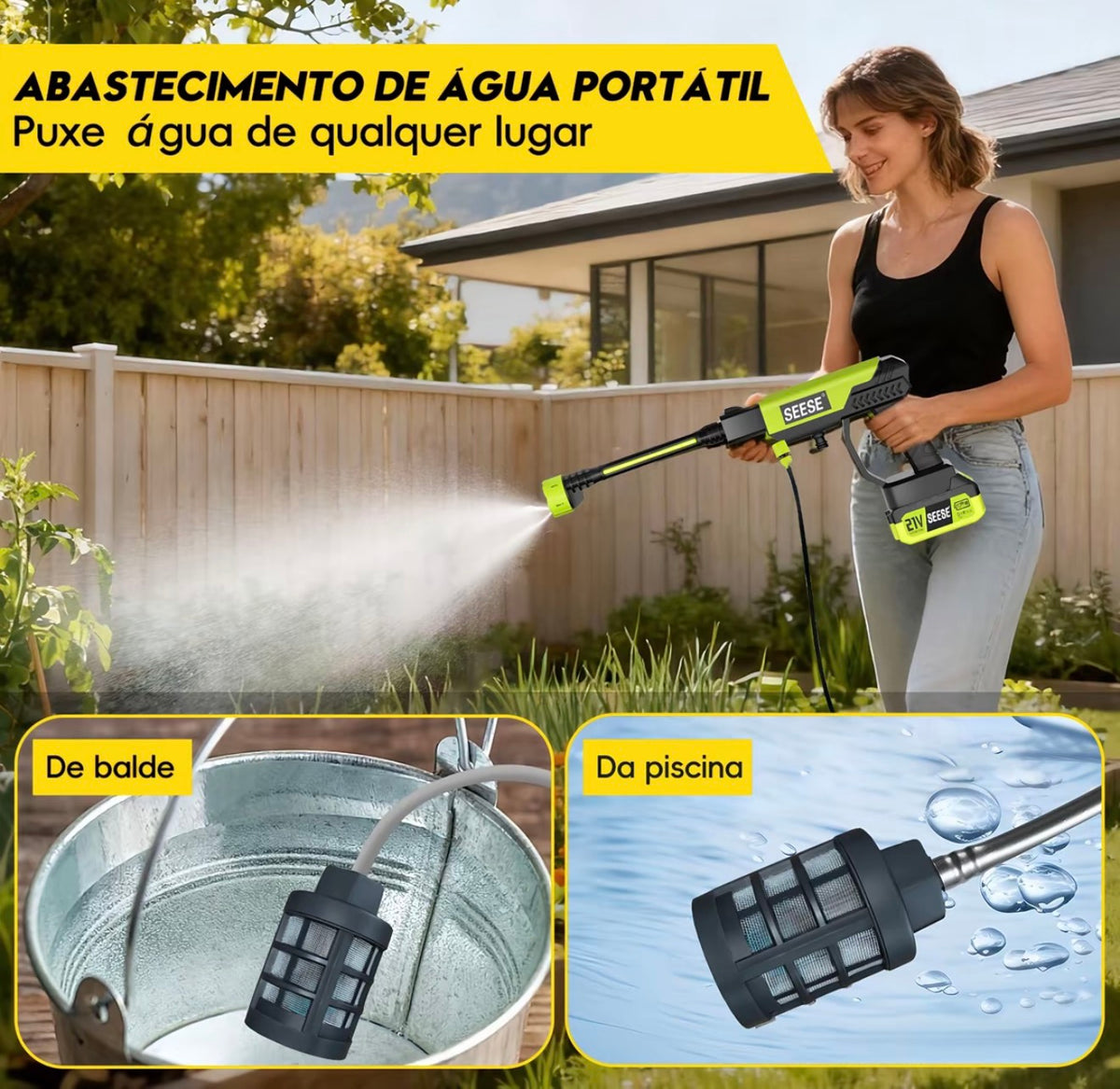 SEESE™ JET PRO — Lavadora Sem Fio de Alta Pressão 6 em 1  Exclusivo Revoria Shop