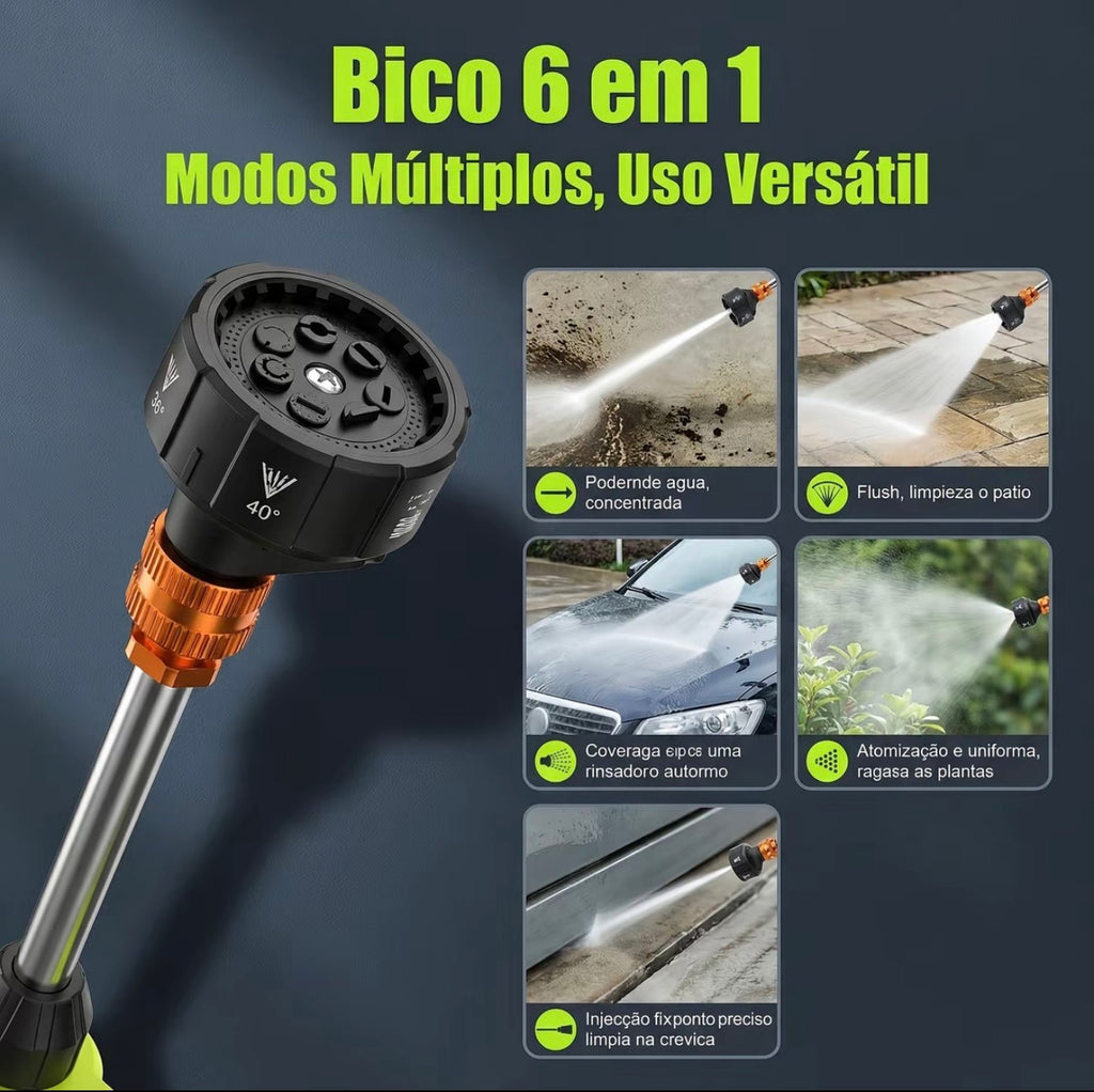 Lavadora de Alta Pressão RAIJIN™ 21V Sem Fio - Exclusivo Revoria Shop
