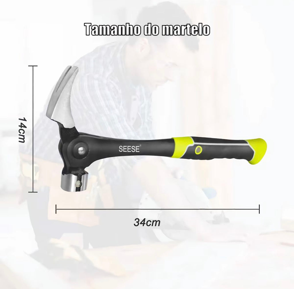 SEESE MARTELO PROFISSIONAL 454G — Suporte Magnetico - Exclusivo Revoria Shop