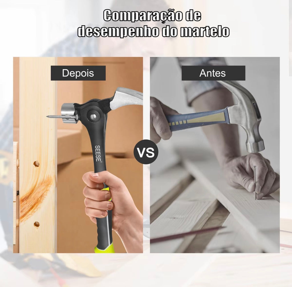 SEESE MARTELO PROFISSIONAL 454G — Suporte Magnetico - Exclusivo Revoria Shop