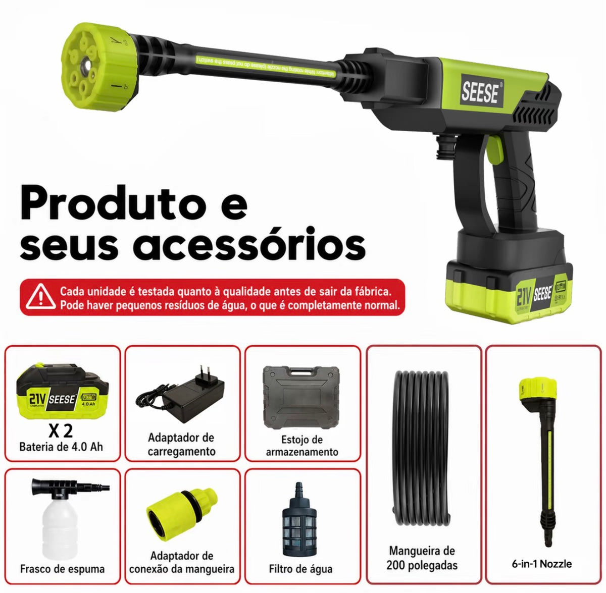 SEESE™ JET PRO — Lavadora Sem Fio de Alta Pressão 6 em 1  Exclusivo Revoria Shop