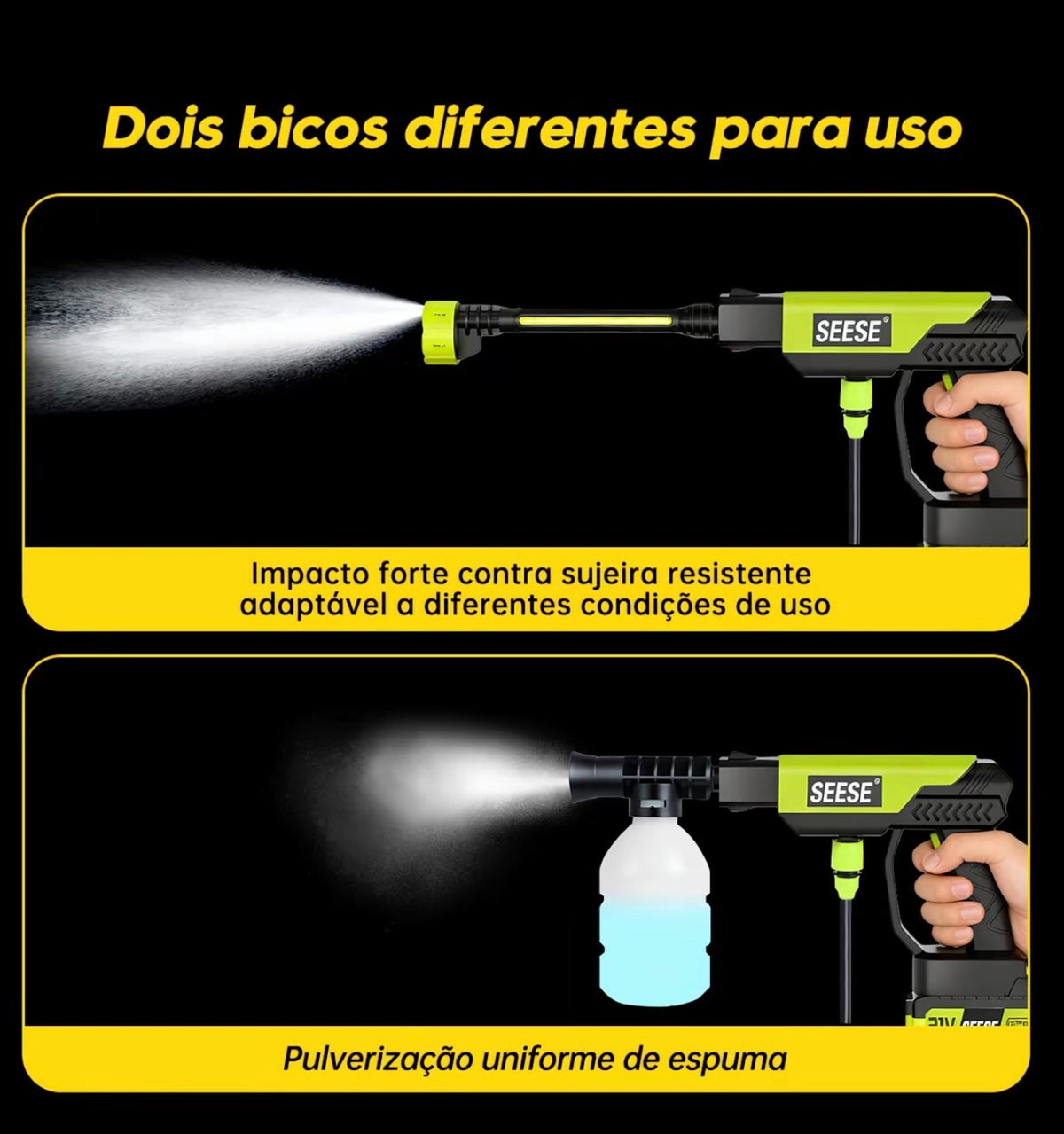 SEESE™ JET PRO — Lavadora Sem Fio de Alta Pressão 6 em 1  Exclusivo Revoria Shop