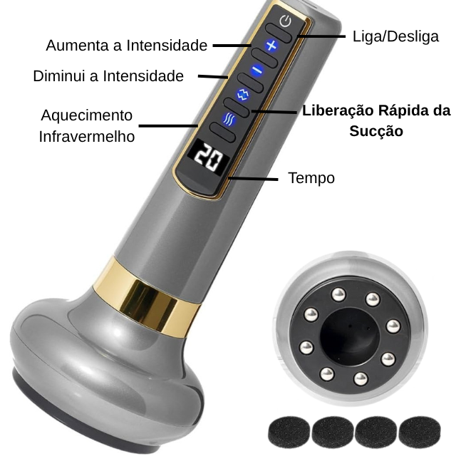 CelluFree - Massageador Elétrico Anticelulite | Pele mais Lisa e Firme