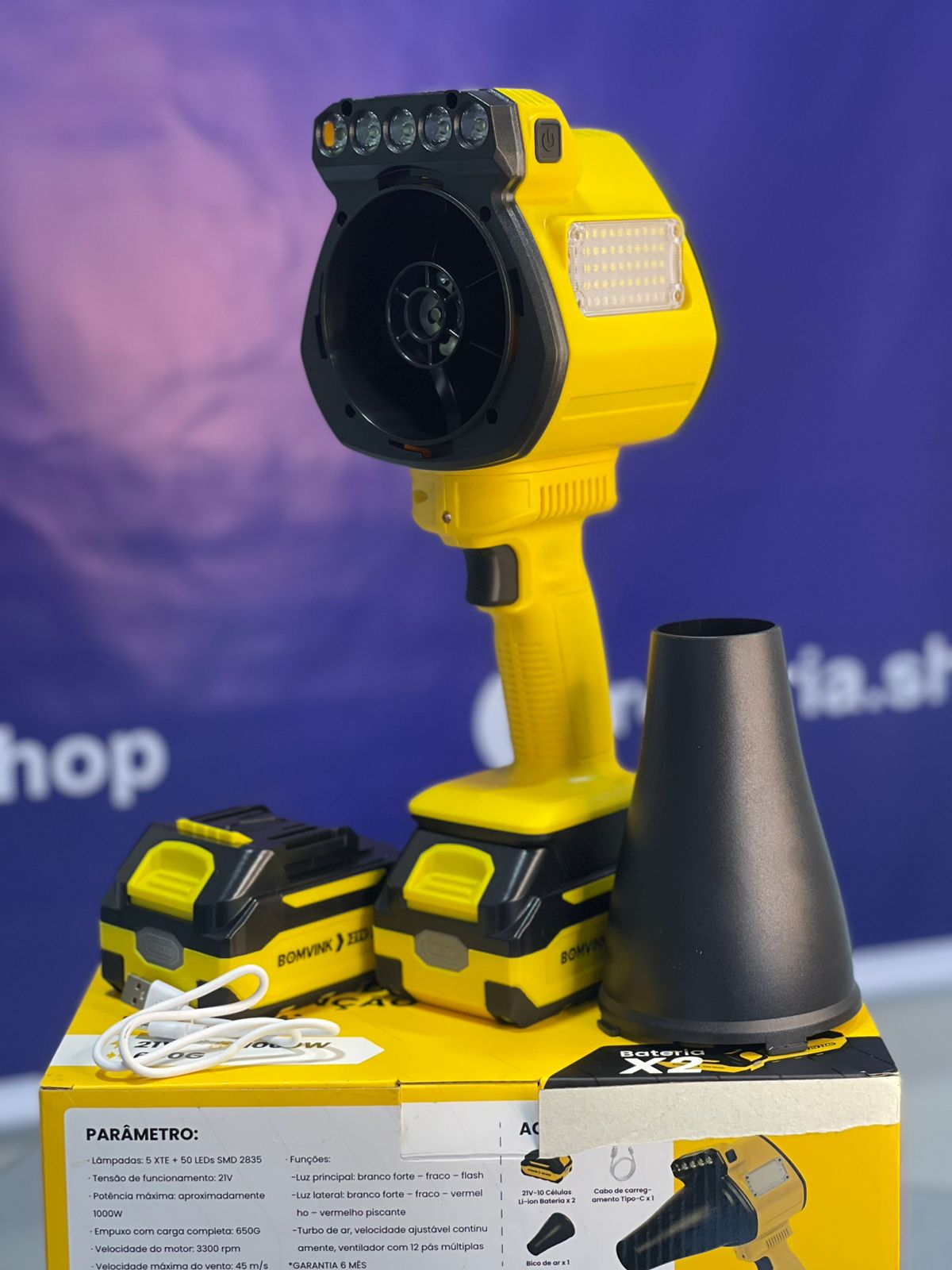 REVO PRO 3.0 - Soprador Super Ultra - 330.000 RPM (Produto Exclusivo Revoria Shop)