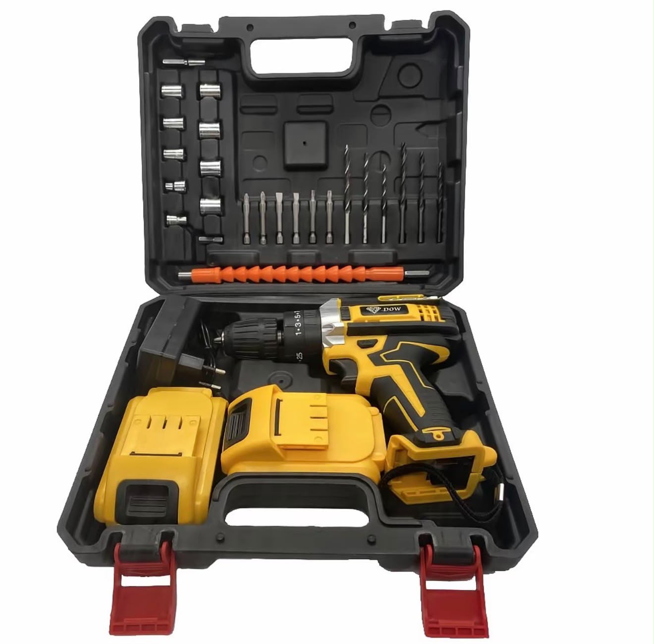 Parafusadeira e Furadeira 48V Com 2 Baterias Maleta e Acessórios Completo