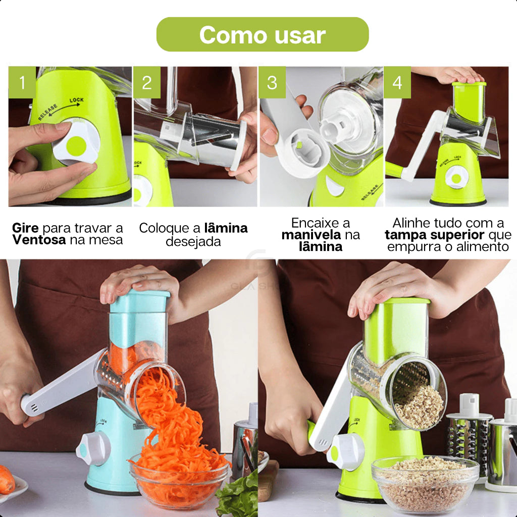 ROTARY GRATER - Cortador Ralador Fatiador [FRETE GRÁTIS]