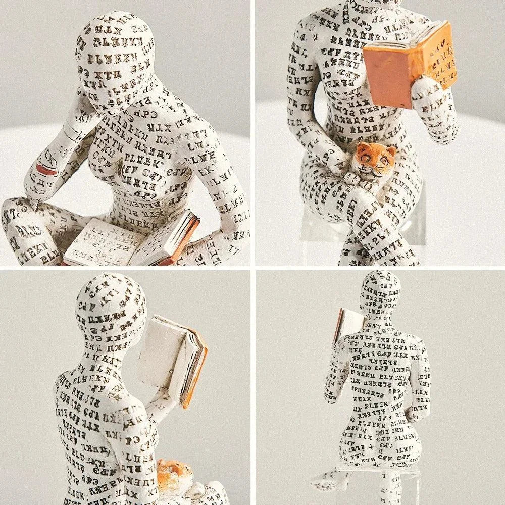 Escultura Abstrata Decorativa em Resina