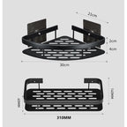 Prateleira de Canto para Banheiro em Alumínio