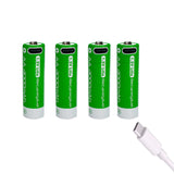 Pilha AA Recarregável 1.5V Carga Direta Rápida USB-C C/4 un