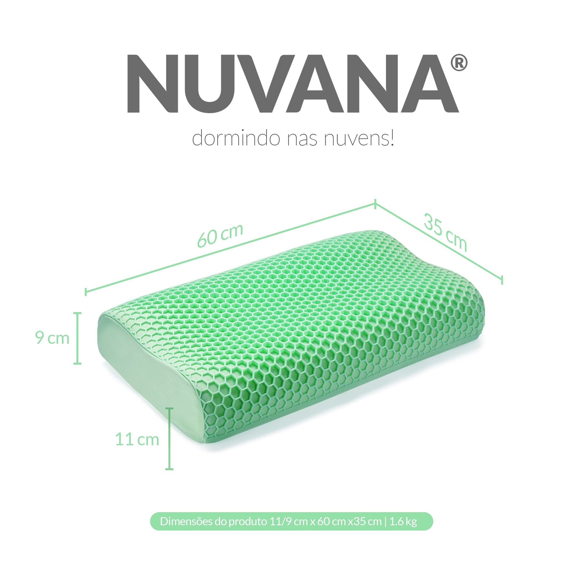 Travesseiro Cervical Espuma NASA | Nuvana | Loja Revoria Shop